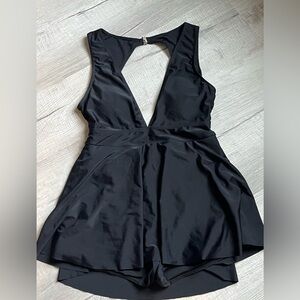 One piece black swimsuit